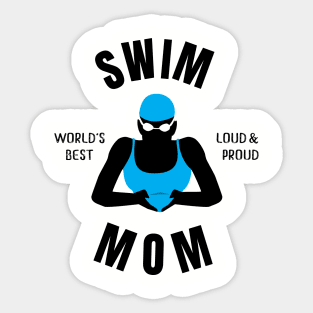 Worlds Best Swim Mom Swim Mom Gift Sticker